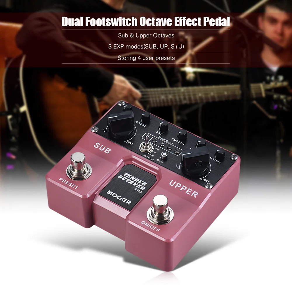 MOOER TENDER OCTAVER Pro Octave гитарная педаль для создания эффектов верхние октавы 4