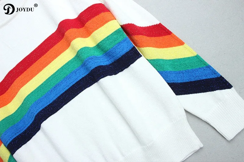 Фото BIG SALE! Knit Sweater Women 2018 Fashion Runway Design Rainbow Patchwork harajuku Loose Winter Pullovers Tops Jumper pull femme Женская BIG SALE! Knit Sweater Women 2018 Fashion Runway Design Rainbow Patchwork harajuku Loose Winter Pullovers Tops Jumper pull femme Женская