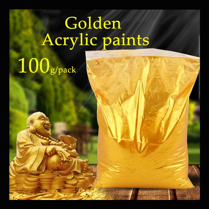 100 г/упак. Золотой перламутровый пигмент краска для керамического порошка