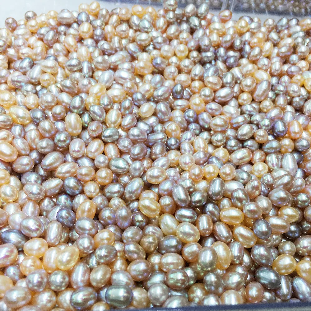 4 pcs water drop shape Natural freshwater Pearl beads High quality made for DIY women's necklace jewelry 4-5 5-6 6-7mm | Украшения и