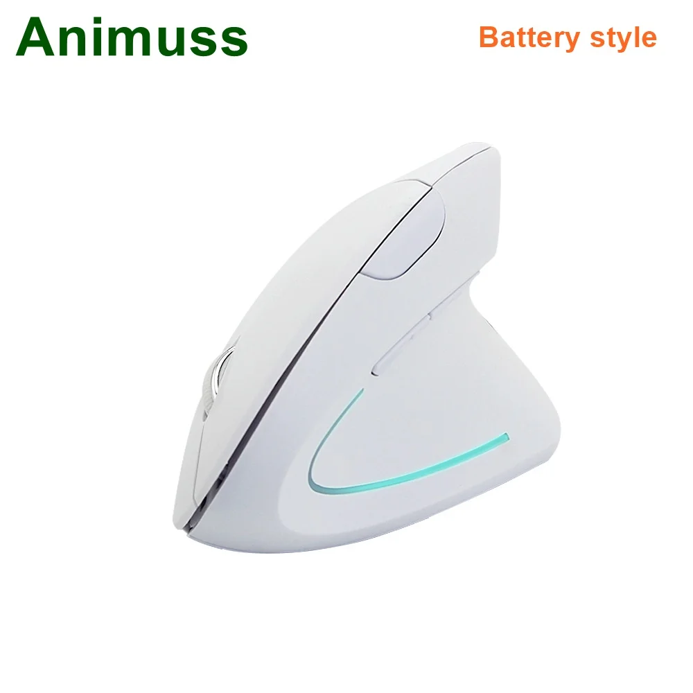 Wireless Mouse Ergonomic Optical 2.4G 800/1200/1600DPI Colorful Light Wrist Healing Vertical Mice with Pad Kit For PC | Компьютеры и