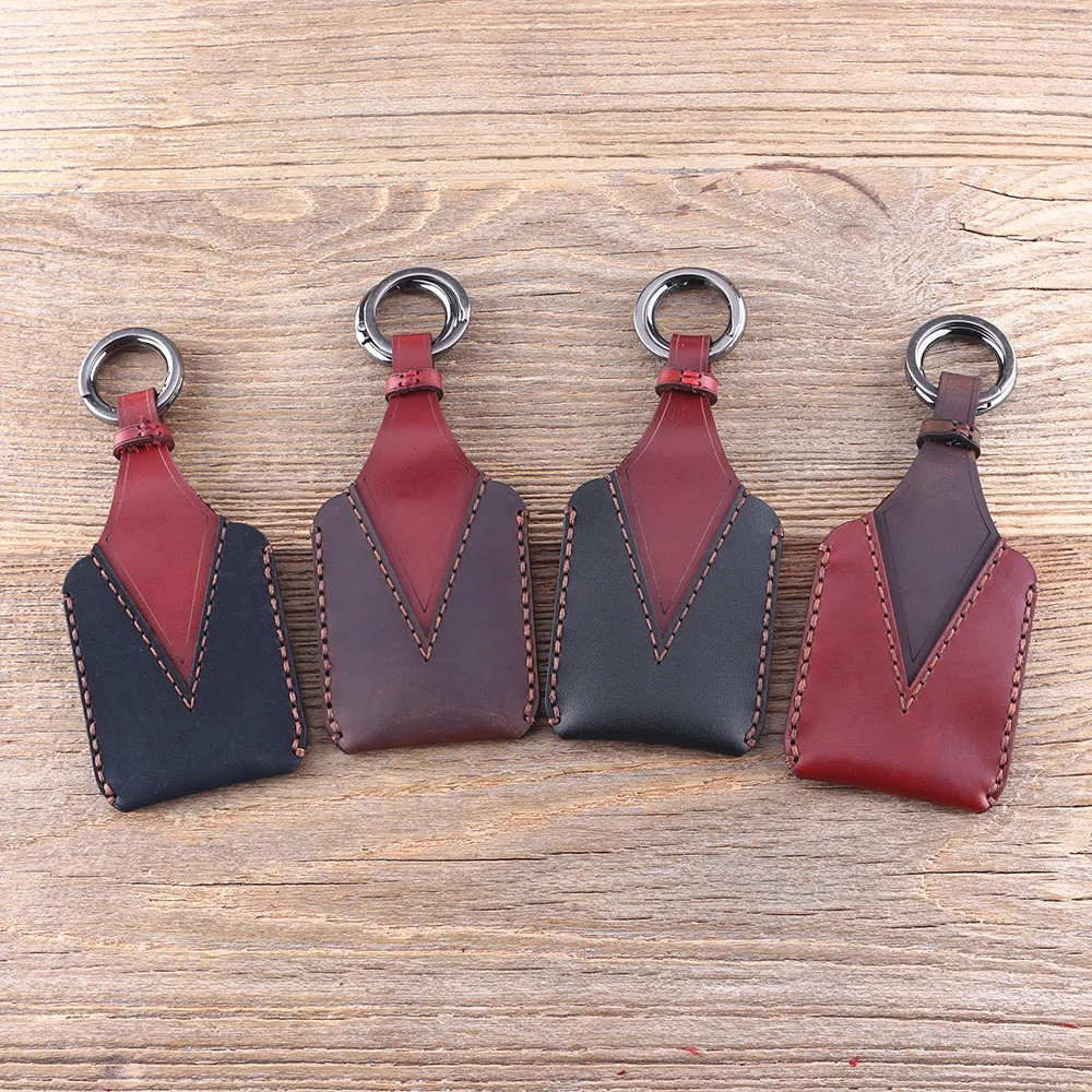 DANDKEY Натуральная кожа Защитный чехол для ключей 2 кнопки Nissan Micra Xtrail Qashqai Juke Duke Fob