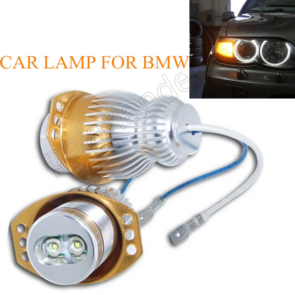 

Горячая распродажа 10 Вт Ангел глаз огни 1 пара для E90 E91 3 серии без ошибок светодиодные маркеры гало кольцевые лампы Белый