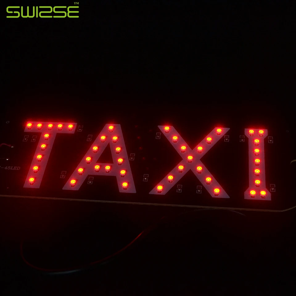 1 шт. универсальный автомобильный ветровое стекло кабины знак светодиодный такси