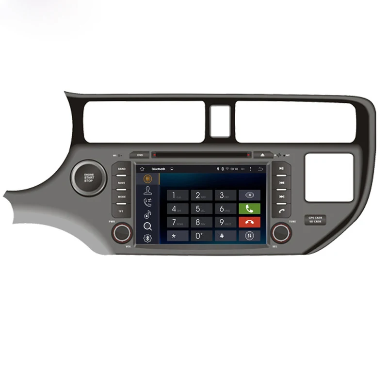 Восьмиядерный IPS экран Android 10 автомобильный DVD GPS Радио Навигация для Kia 2012-2014 Rio все