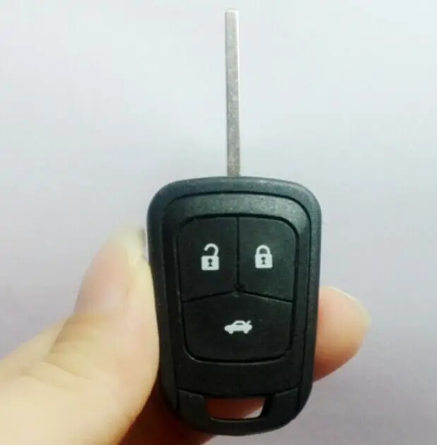 

2PCS/LOT Replacement For Chevrolet 3 BUTTON REMOTE KEY FOB case shell with blade