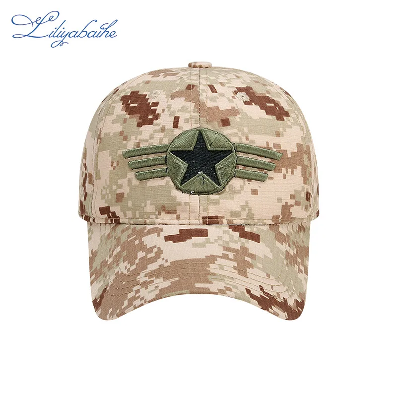 Модная кепка LILIYABAIHE хлопковая камуфляжная бейсболка с snapback и логотипом вышивкой |