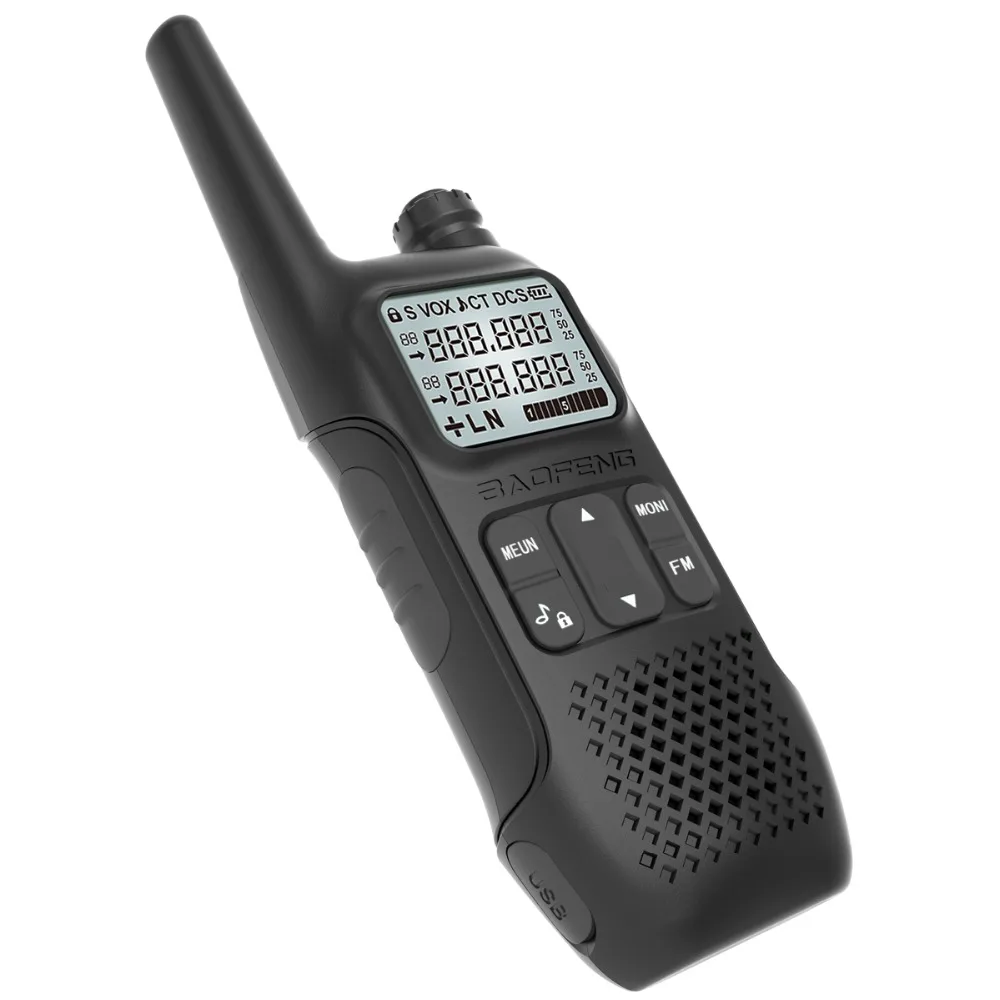 

BAOFENG BF-U9 MINI Kids UHF 400-470MHz FM Ham Walkie Talkie USB Flashlight HF Transceiver Portable Two Way Radio BF-T1 BF-T6