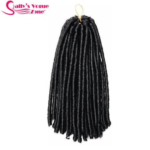 Sallyhair синтетические, 14 дюймов, 70 г, мягкие искусственные волосы для наращивания, афро-прически, дреды, черные вязаные крючком косы