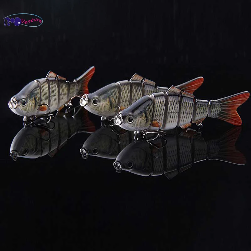 Venture 2pcs/lot 102mm/17g Hard Fishing Baits 6 Segment Wobbler VIB Swimbait with 6# Hook Treble | Спорт и развлечения