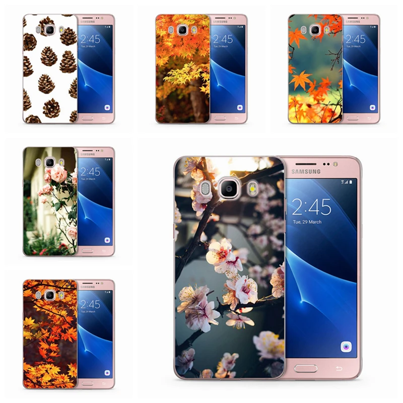 Осенний чехол с листьями желтого цвета и кленового для Samsung Galaxy J1 J5 J7 J2 prime J120 J320 J330