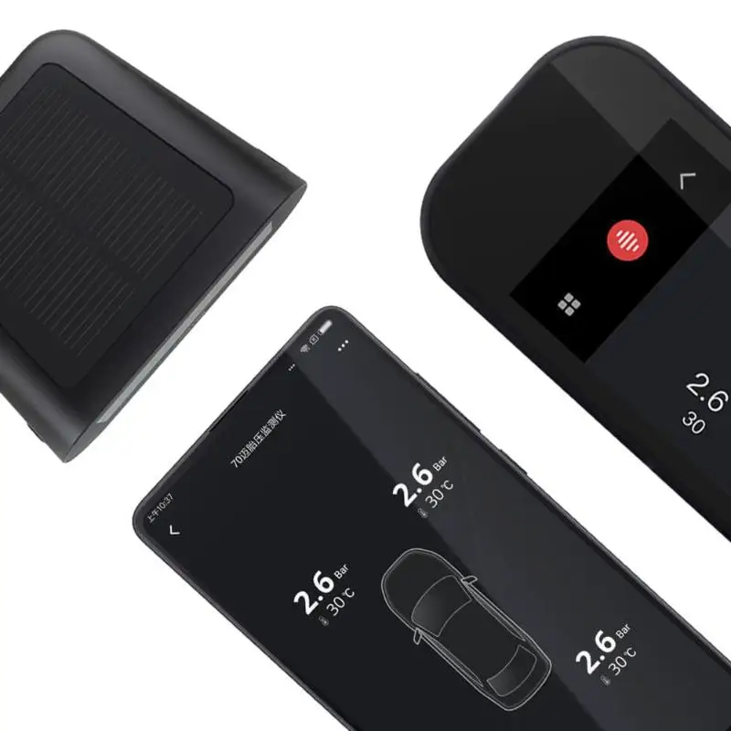 Xiaomi 70Mai автомобильный TPMS система контроля давления в шинах Солнечная энергия USB Двойная зарядка Тестер давления в шинах Система сигнализации с 4 датчиками