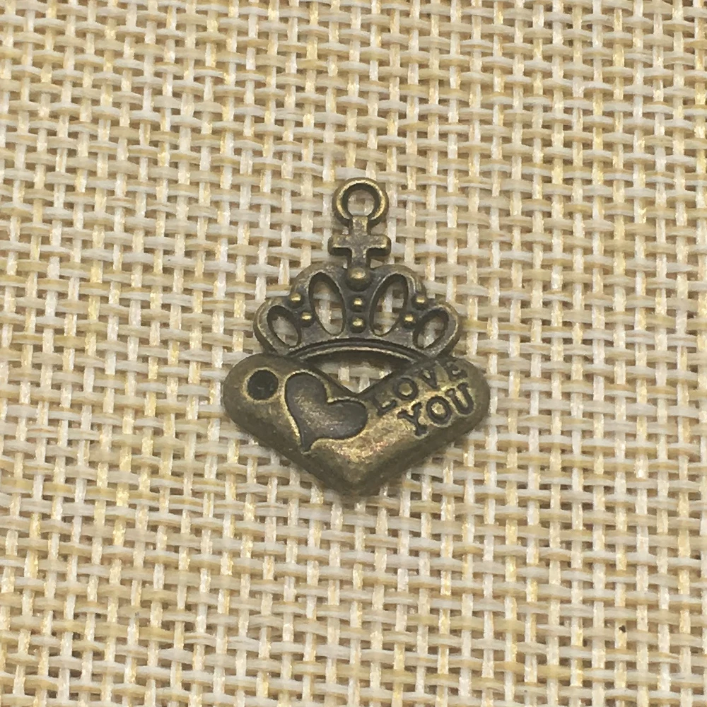 50 шт. фотообои с рисунком короны и сердца|charms antique|heart charmcharms antique bronze |
