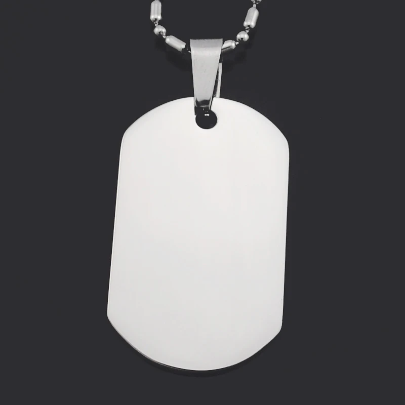 ATGO 1 шт модные военные бирки для собак из нержавеющей стали ожерелье кулон пустой