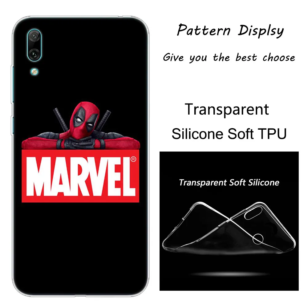 001 Хит, Marvel Hero Deadpool, мягкий силиконовый чехол для телефона, для huawei mate 10 20 Lite Pro Enjoy 9S Y9 Y7 Y6 Y5 Pro, Мода - Цвет: 001