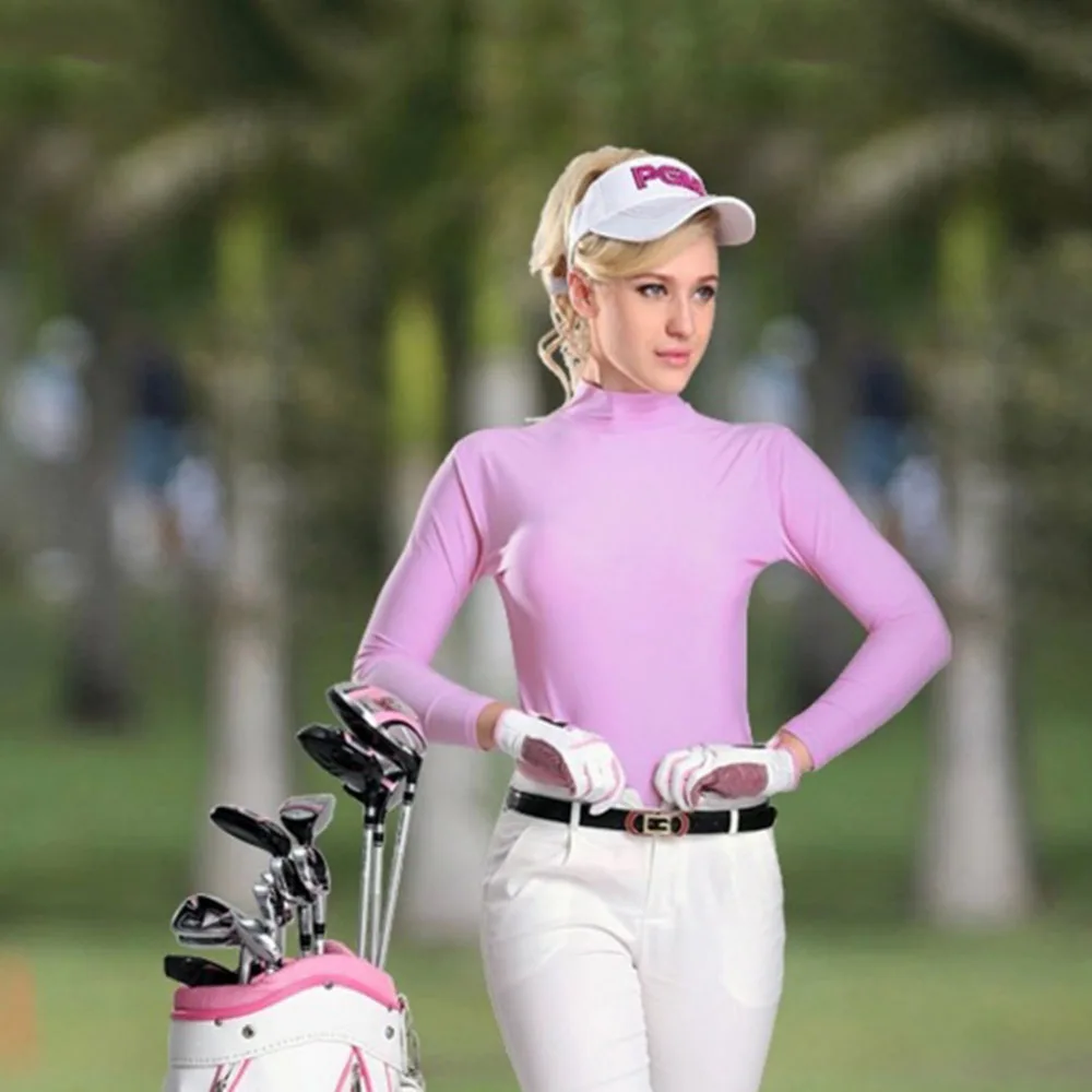 CRESTGOLF рубашка для гольфа женская уличная УФ Защита Солнцезащитная рубашка ледяная футболка спортивная одежда с длинным рукавом Одежда