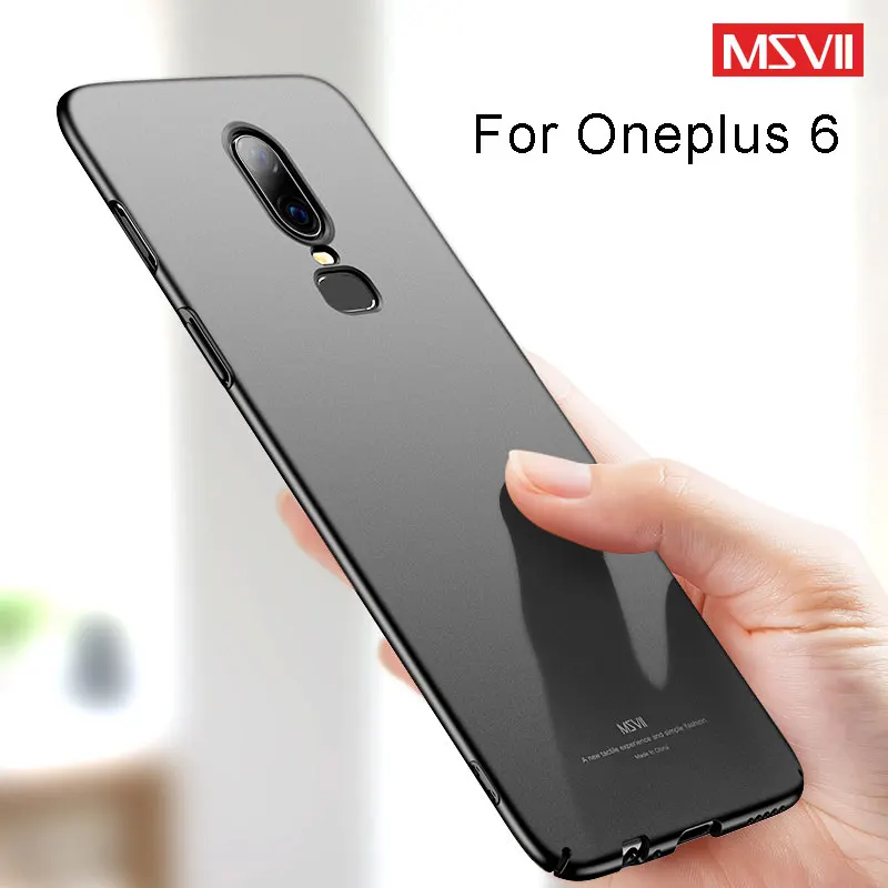 Чехол MSVII Oneplus 6 Ультратонкий матовый чехол для One Plus жесткий из поликарбоната OnePlus6