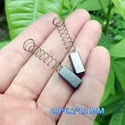 Щетки для электроинструмента 5 шт.лот, карбоновая щетка с пружиной 4,9*6,2*13 мм, компоненты, карбоновая щетка, аксессуары для двигателя