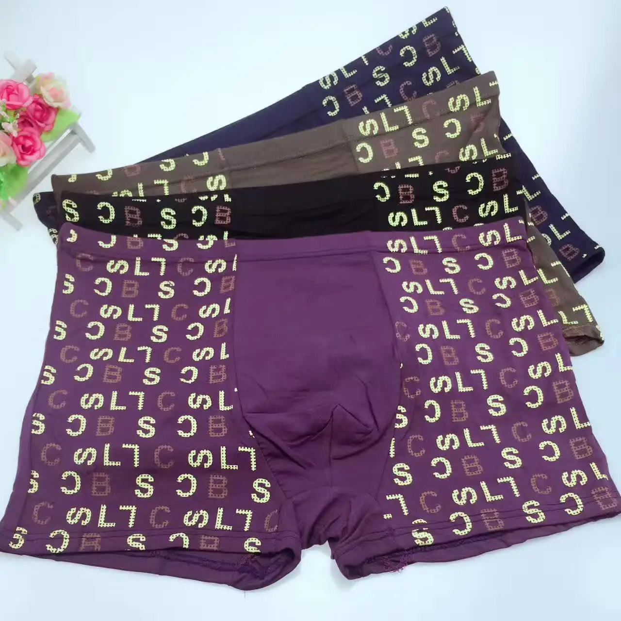 3 шт 2XL/3XL/4XL/5XL/6XL/7XL Big and Tall Mens нижнее белье шорты Материал носить удобные горячие