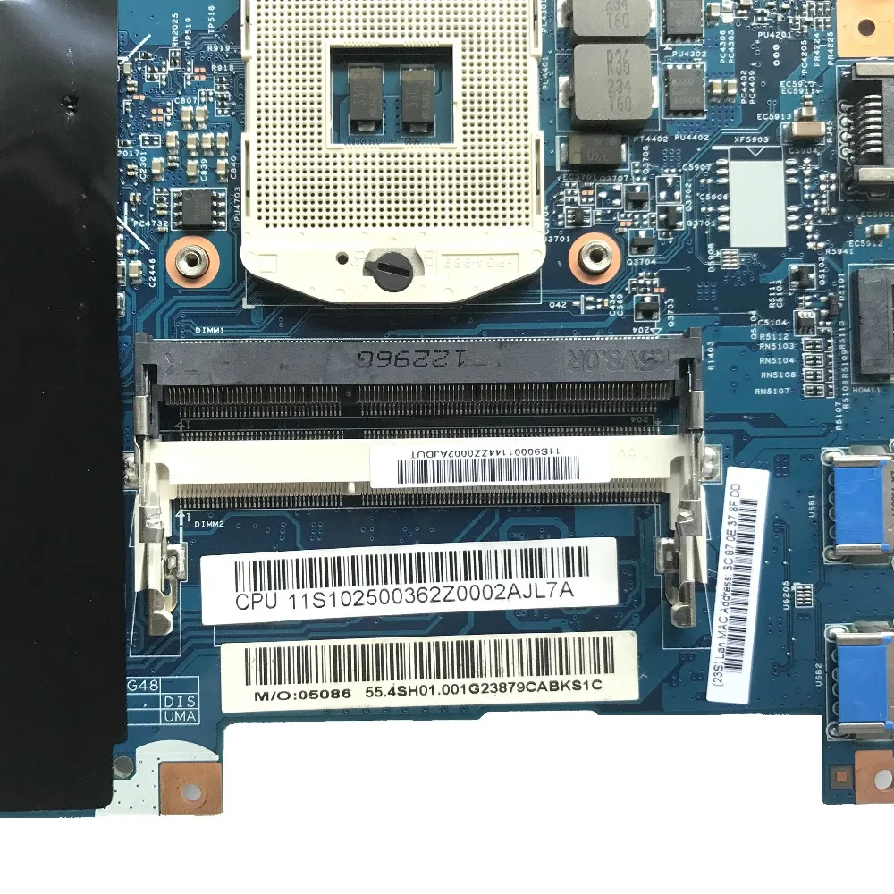 SZWXZY отлично подходит для материнской платы ноутбука Lenovo G580 PGA989 HM76 DDR3 LG4858 10250036 48