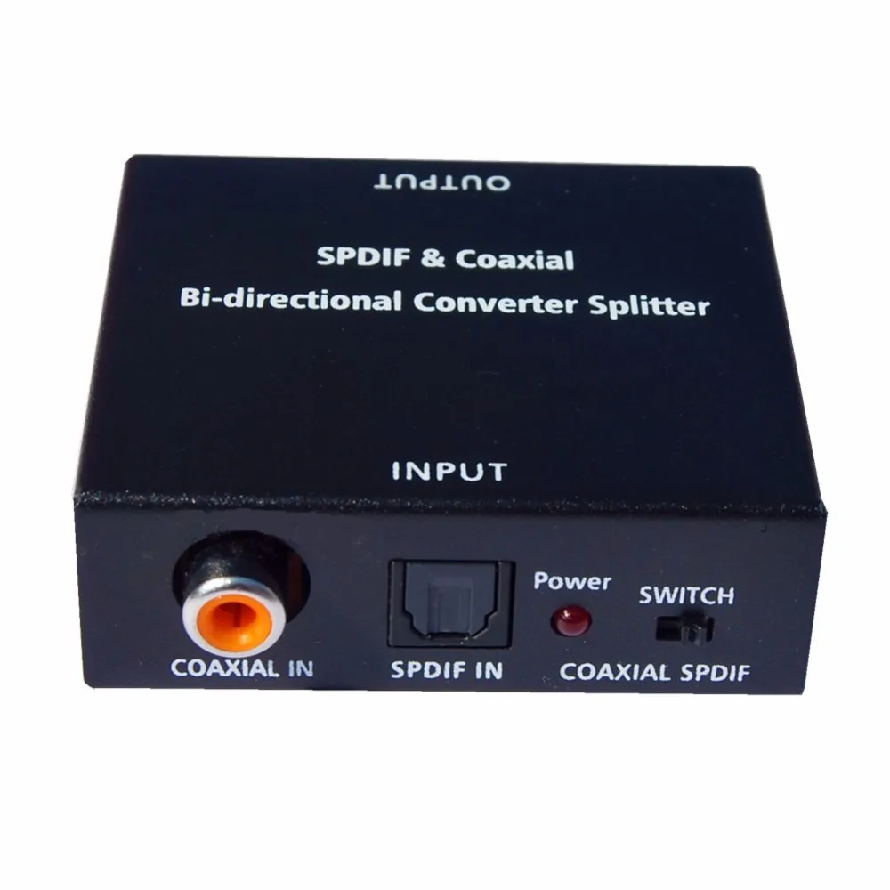 Бесплатная доставка Bi-directional SPDIF Toslink для Коаксиального и Коаксиальный Оптический