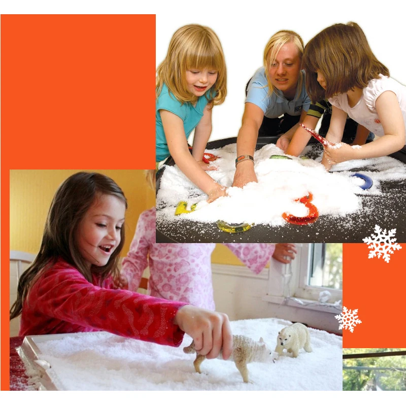 1 мешок белый поддельный Рождественский Снежный порошок 10 г искусственный