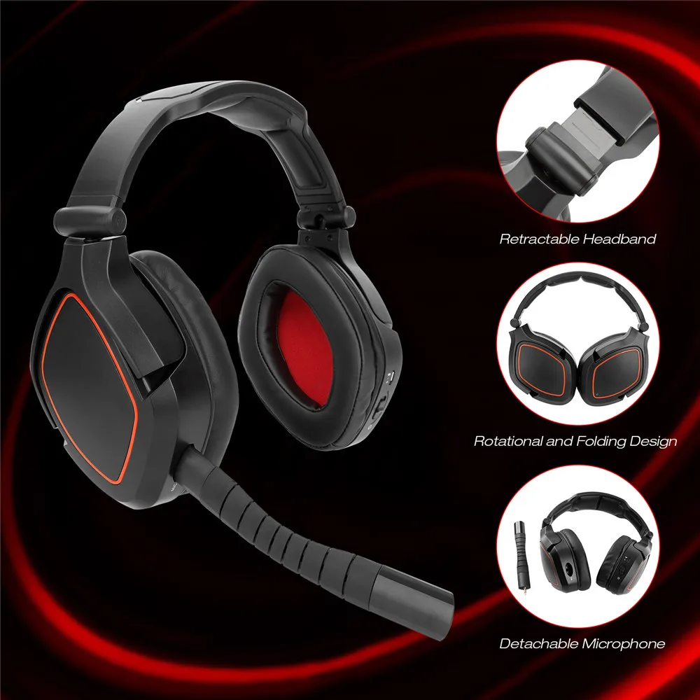 Беспроводная игровая гарнитура HUHD 2 4G для Xbox One с адаптером 7 1 Surround Sound