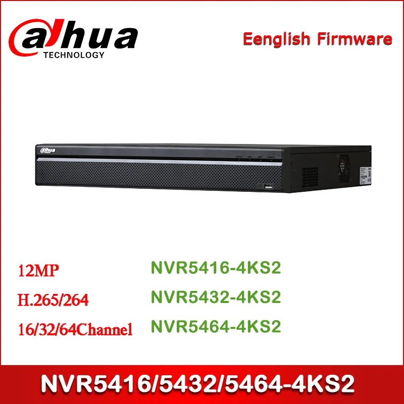Dahua NVR5416-4KS2 NVR5432-4KS2 NVR5464-4KS216/32/64Channel 1.5U 4K&ampH.265 Pro Network Video Recorder (V2.00) | Безопасность и