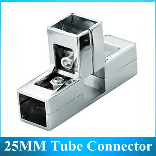 25 мм квадратный Т образный соединитель/полки стеллажи фитинг для труб из