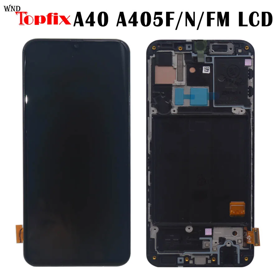 

5,9 "для Samsung Galaxy A40 LCD A405 A405F SM-A405F дисплей сенсорный экран с рамкой дигитайзер в сборе для Samsung A40 LCD A405DS