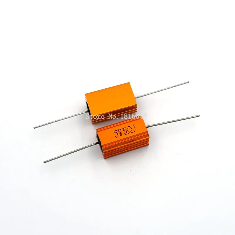 2 шт. Алюминиевый резистор RX24 5 Вт 5R 5RJ Ом | Электронные компоненты и принадлежности