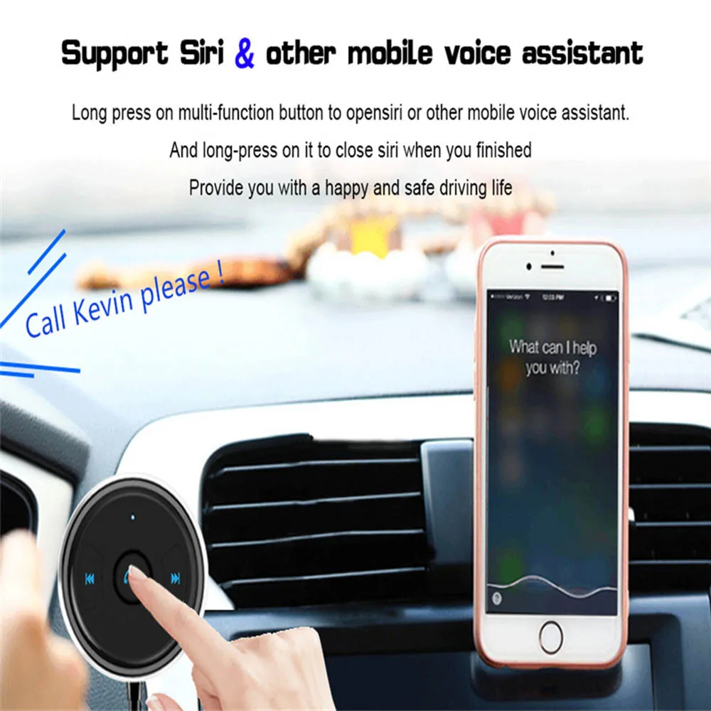 DISOUR CSR V4.1 Bluetooth приемник автомобильный комплект Handfree 3 5 мм разъем шумоподавление