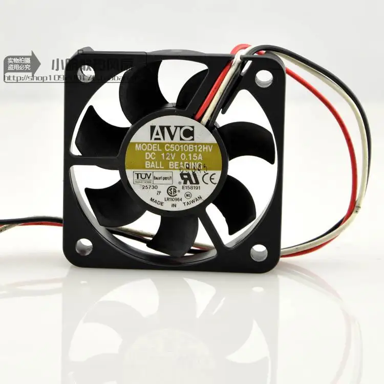 AVC 5010 12V 0.15A C5010B12HV 5 см/3 см линейный охлаждающий вентилятор 50x50x10 мм|cooling fan|5cm fanfan 5cm |