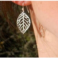europe and the united states fashion exaggerated leaves square womens party cheap earrings bridesmaid gift wholesale