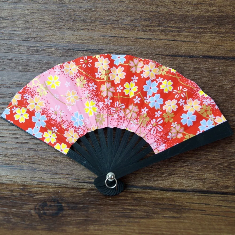 

BJD Doll OOAK Red Sakura Floding Fan Japan Kimono Style For 1/4 17" 44CM Tall MSD DK DZ AOD DD