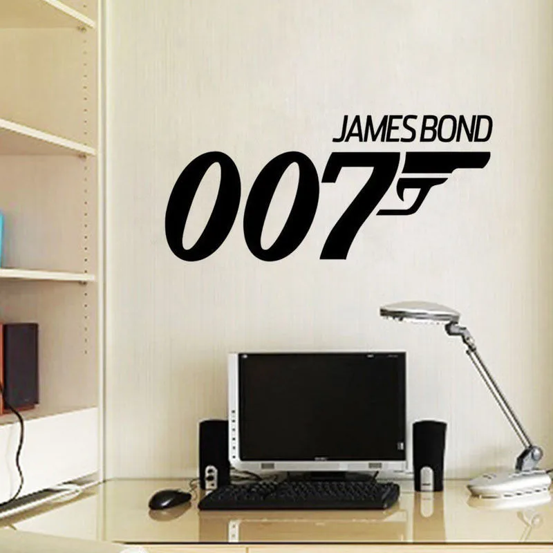 James Bond 007 декоративные наклейки на стену с цитатой настенные стикеры Скаут шутер