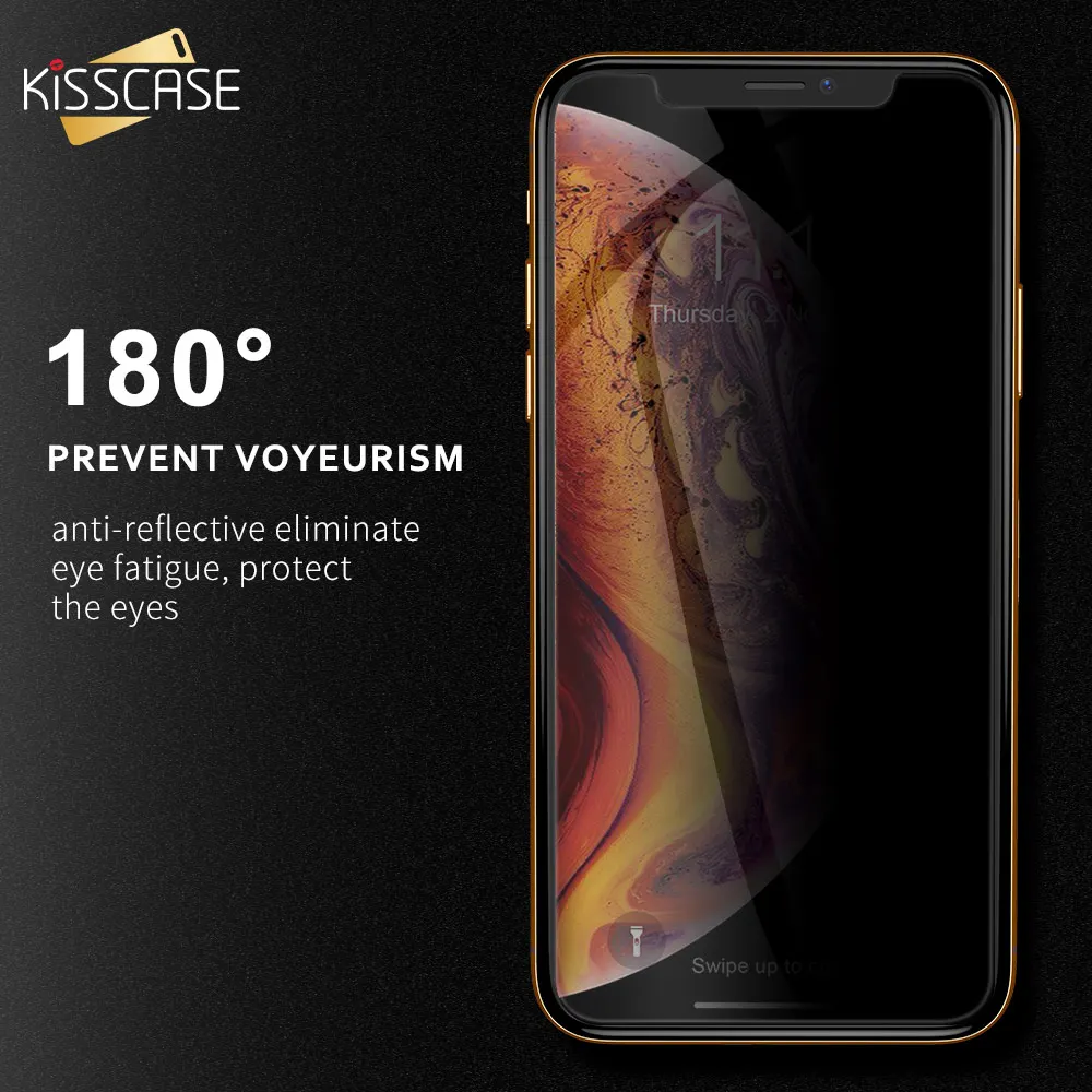 KISSCASE закаленное стекло для iPhone X XR 7 8 6 Plus XS MAX экранная пленка 6S полная защитная с