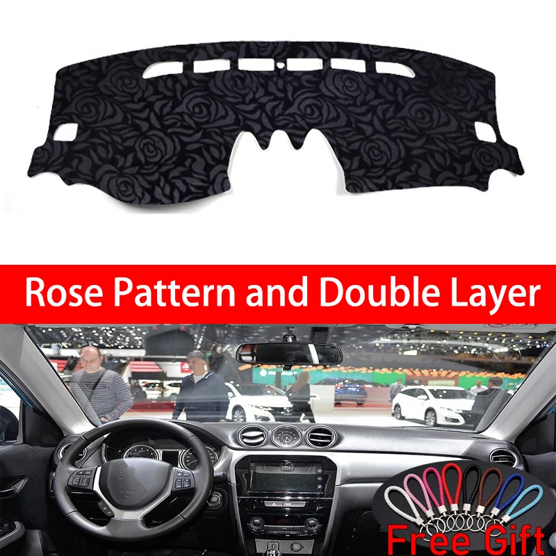 

Rose Pattern For SUZUKI vitara 2016 2017 2018 Dashboard Cover Car Stickers Car Decoration Car Accessories Interior Car Decals