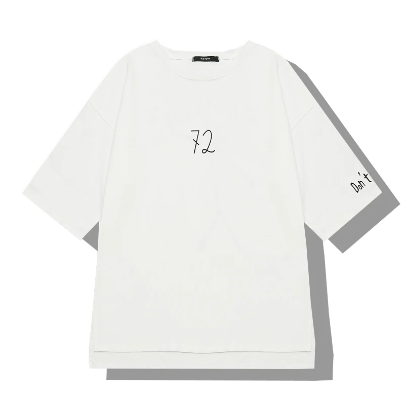 2018 new fashion women's t shirt summer college style loose thin long T-shirt | Женская одежда