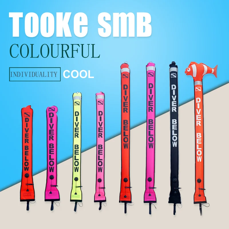 Дайвинг красочные поверхности маркер буй SMB подводной безопасности сигнальный