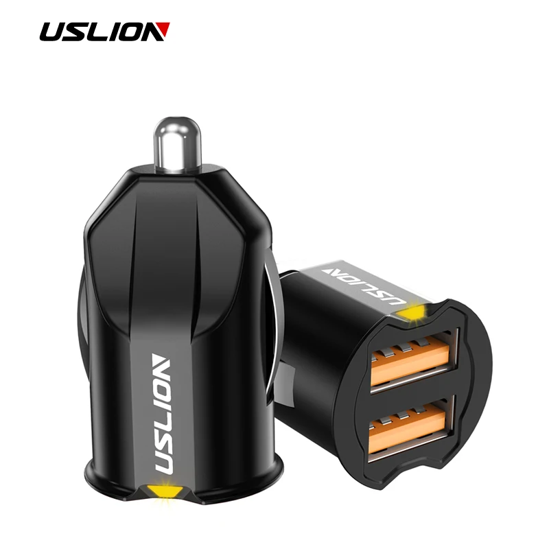 Автомобильное зарядное устройство USLION с 2 USB портами 30 Вт|Зарядные устройства для