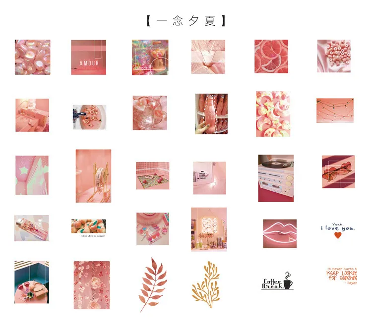 Mohamm Journal японский стационарный дневник мини небольшой путешествия хлопья Милая печать наклеек Винтаж Скрапбукинг