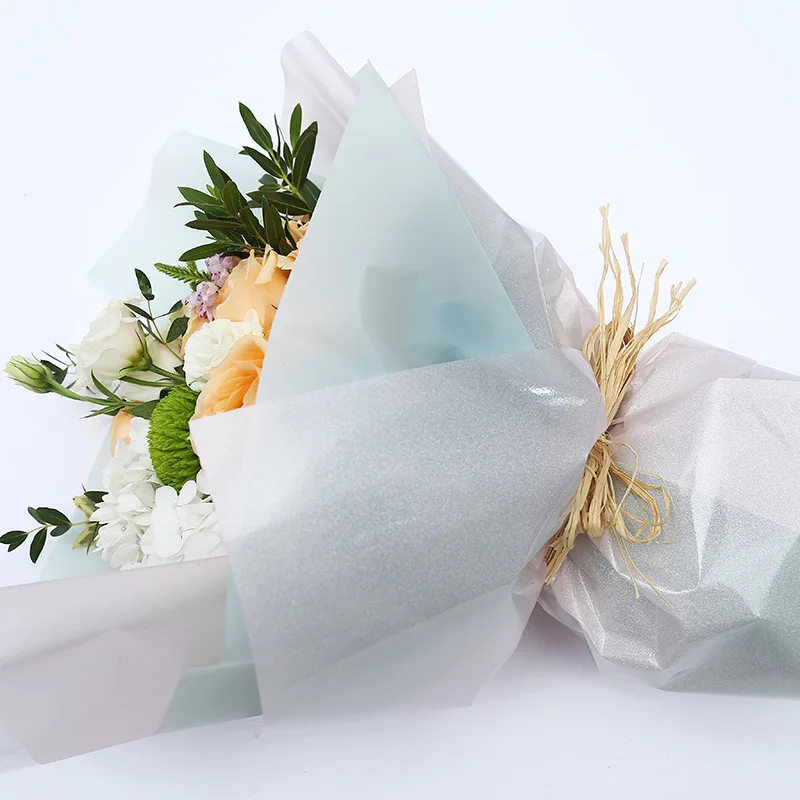 Модная водонепроницаемая упаковочная бумага подарочная упаковка однотонный