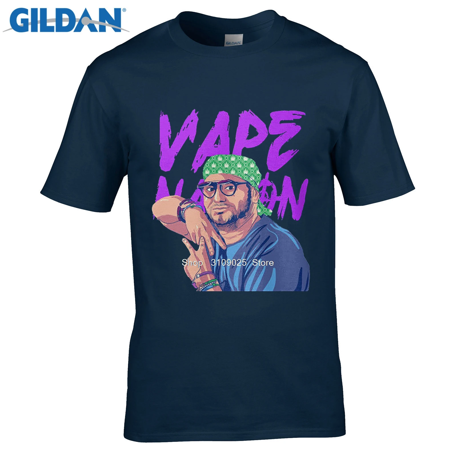 Мужская модная брендовая футболка Vape Nation мужские черные футболки рубашка одежда