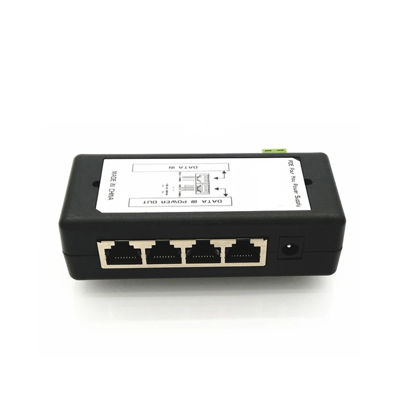 48V коммутатор питания через Ethernet 100 Мбит/с сетевой gigabit 4 Порты POE Стандартный RJ45