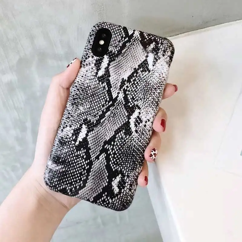 style 2 Модный, крутой, змеиная кожа, текстура, фото, матовый, IMD, мягкий ТПУ чехол для телефона, для Apple iPhone 7, 8, 6, 6S Plus, X, XR, XS MAX, чехол, оболочка - Цвет: style 2