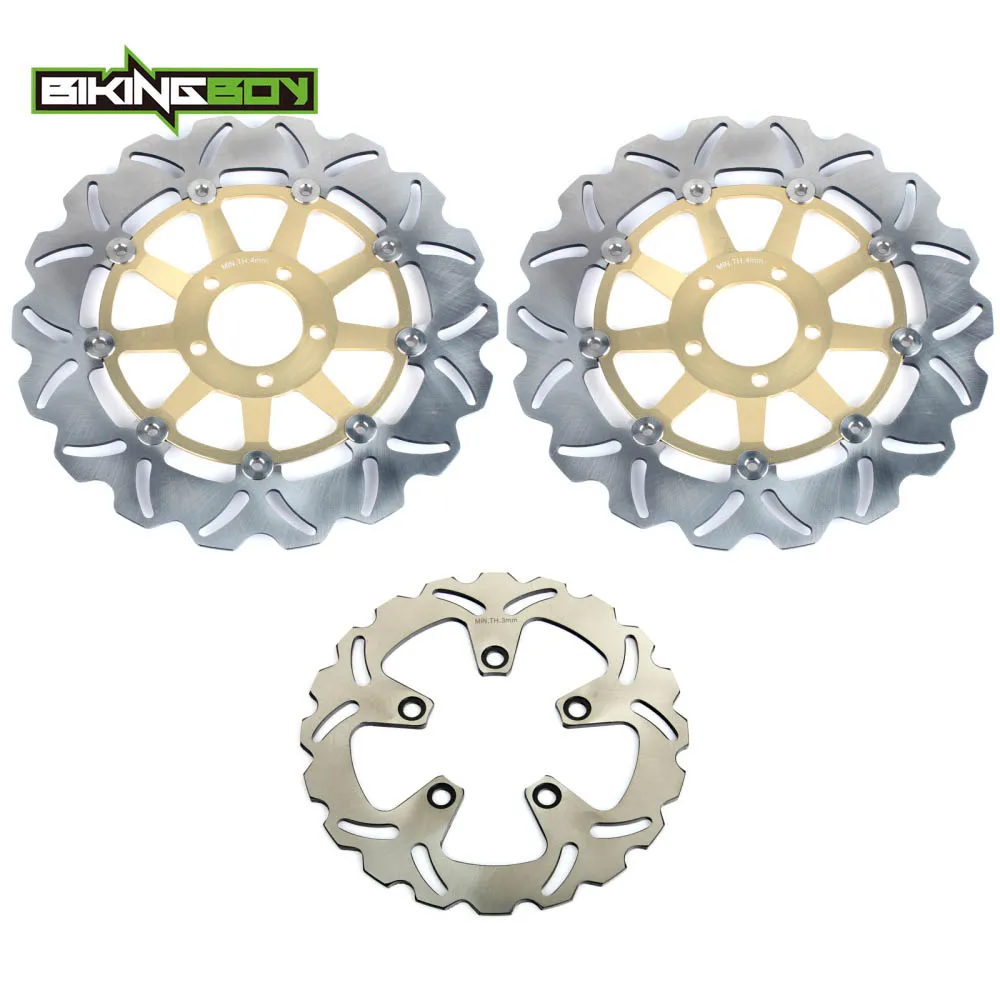 Передние и задние тормозные диски BIKINGBOY для Kawasaki Ninja ZXR 750 89 90 91 92 93 94 95 ZXR750 1989 1990 H1 H2