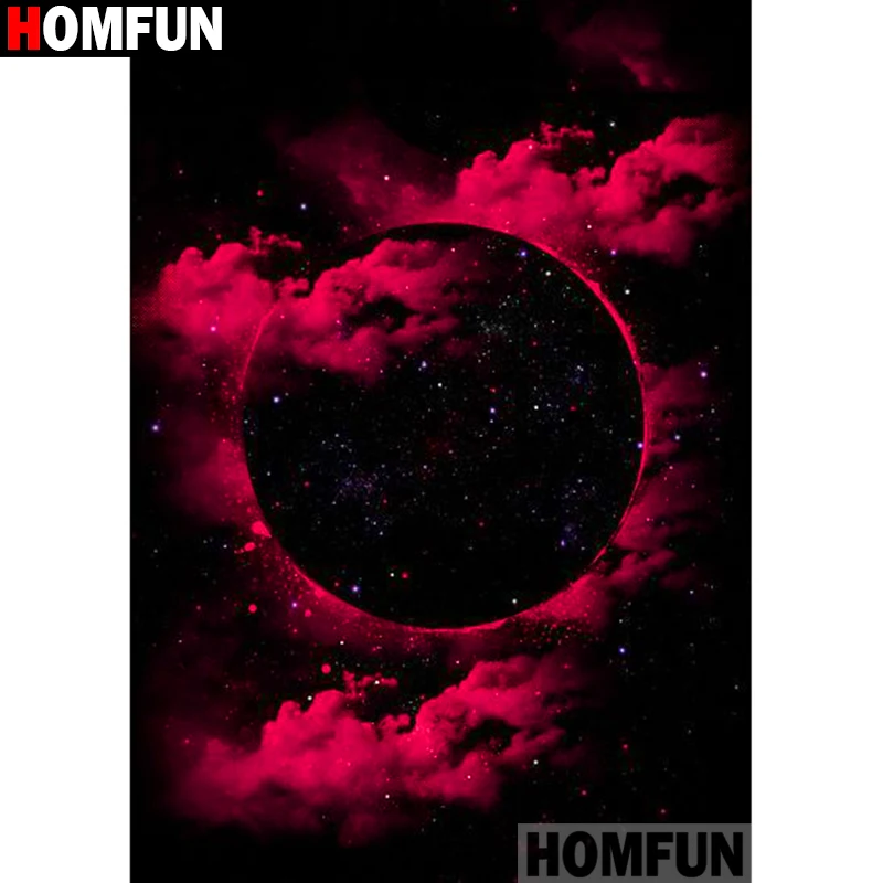 Алмазная живопись HOMFUN звездное небо алмазная вышивка 5D сделай сам полное