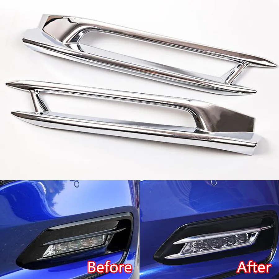 YAQUICKA Car Exterior Front Fog Light Lamp Frame Trim Styling For Honda Accord 10th 2018 Car-covers Accessories ABS 2Pcs/set | Автомобили