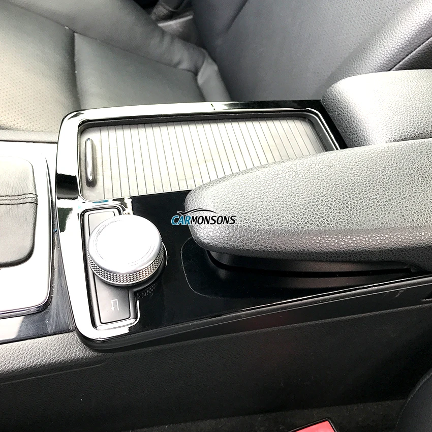 Отделка Carmonsons для консоли стикер на подлокотник Mercedes Benz C Class W204 C180 C200 2008-2014